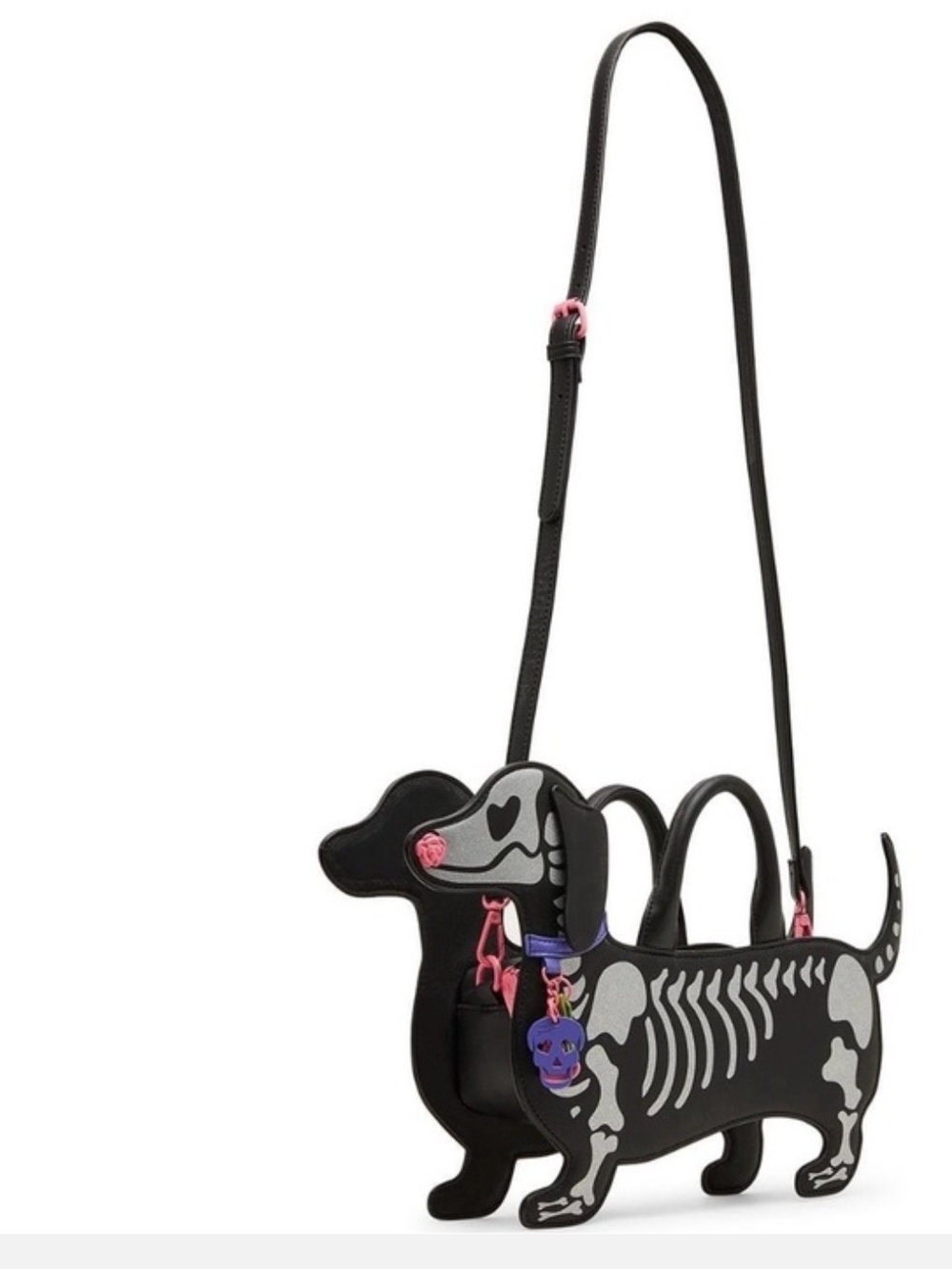 Nwt Betsey Johnson Dachshund Skeleton Bone To Be Wild Purse Bag New In Packaging